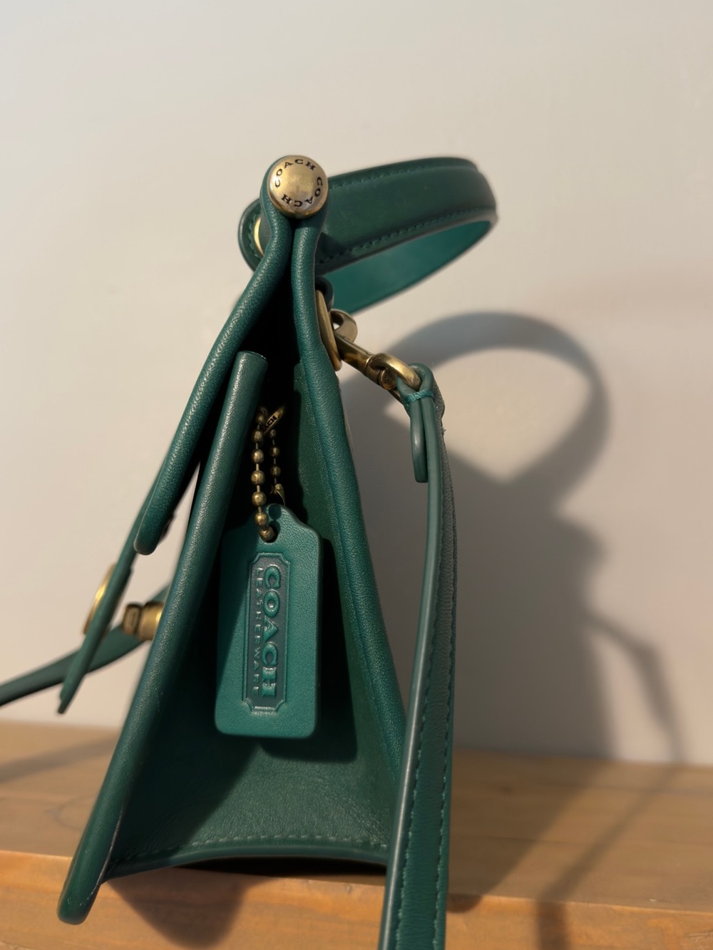 Coach Willis Top Handle 18 in Green, rare! - Picture 5 of 7